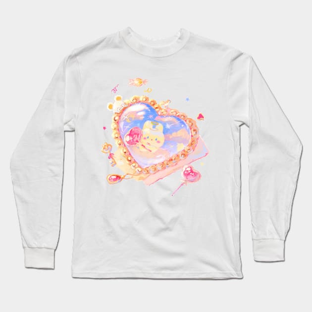 Heart Pendant Long Sleeve T-Shirt by happyyu